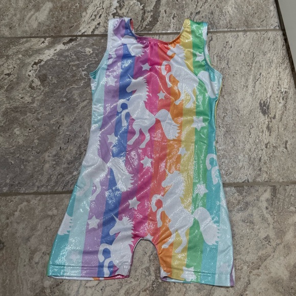 Like New Size 3T Colorful Unicorn Print Kids' Romper - Picture 1 of 2